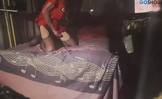 Crossdresser Exposes Crotch and Gets Fucked